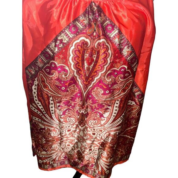 Lane Bryant Tank Top Women's 26 Coral‎ Pink Floral Blouse Shirt - Picture 3 of 8